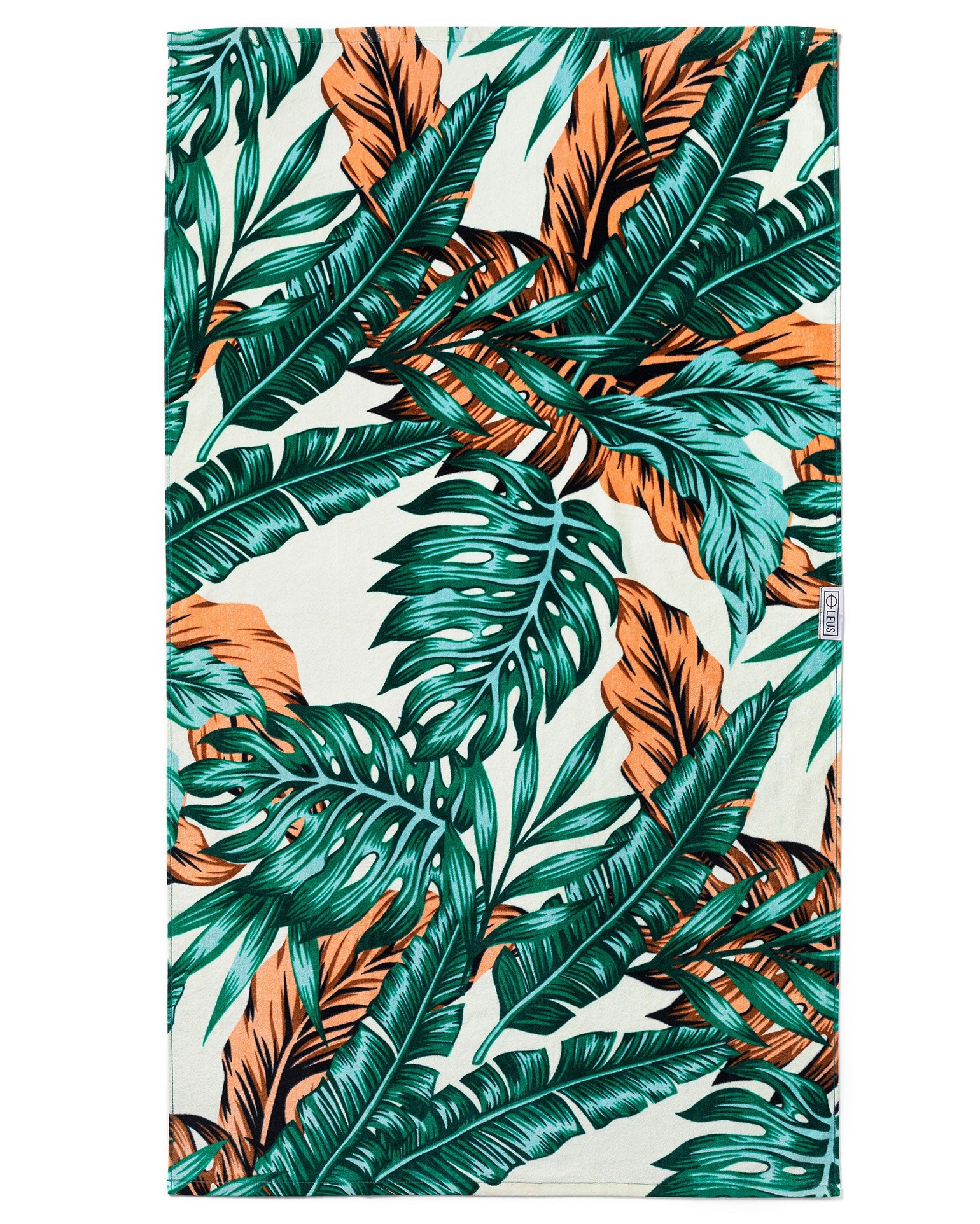 Pure Cotton Tropical Leaf Beach Towel