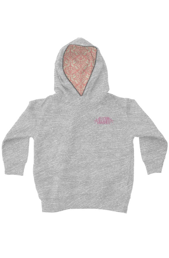 KIDS AF LEAFY HOODIE (PNK/CRM) (embroidered logo) – Wave Riding