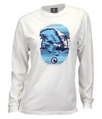 Backdoor Ladies L/S T-Shirt - Wave Riding Vehicles