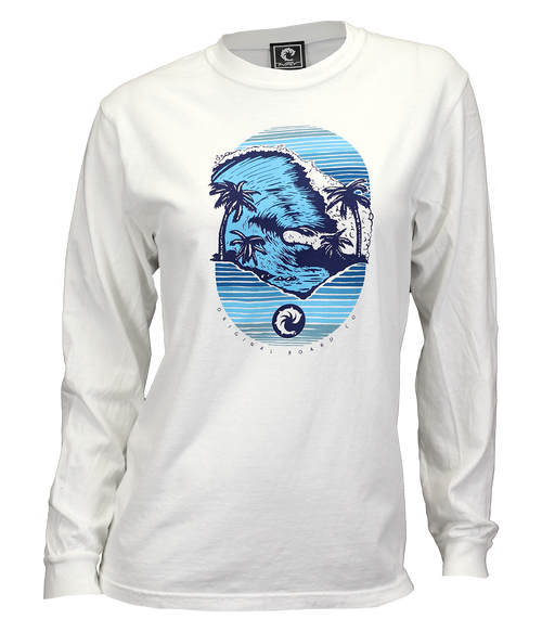 Backdoor Ladies L/S T-Shirt - Wave Riding Vehicles