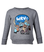 Bingo's Buds Toddler Crew Sweatshirt - Wave Riding Vehicles