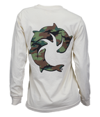 Camo Solid Ladies L/S T-Shirt - Wave Riding Vehicles