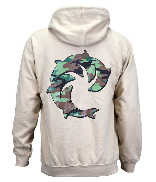 Camo Solid P/O Hooded Sweatshirt - Wave Riding Vehicles