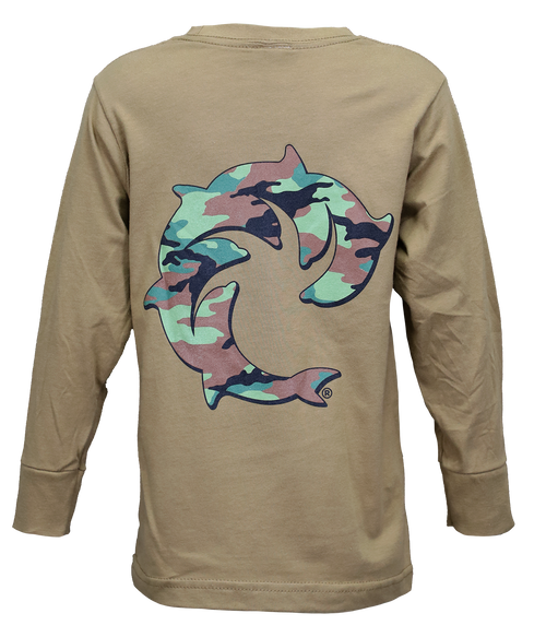 Camo Solid Youth L/S T-Shirt - Wave Riding Vehicles