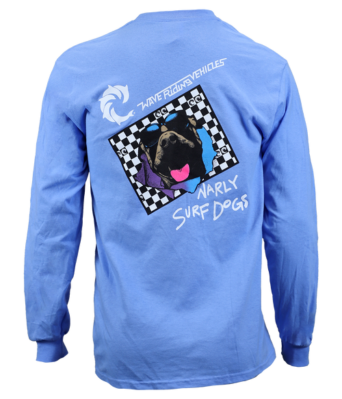 Checker Narly Dog L/S T-Shirt - Wave Riding Vehicles