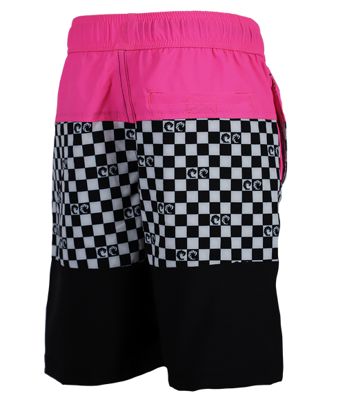 Checker Panel Toddler Volley Shorts - Wave Riding Vehicles