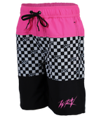 Checker Panel Toddler Volley Shorts - Wave Riding Vehicles