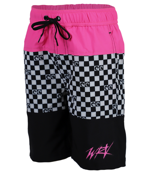 Checker Panel Toddler Volley Shorts - Wave Riding Vehicles