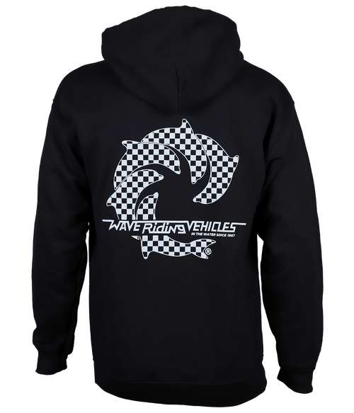 Checker Zip Hooded Sweatshirt - Wave Riding Vehicles