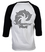 Checker Raglan T-Shirt - Wave Riding Vehicles