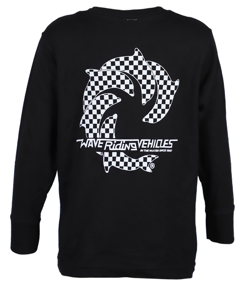 Checker Youth L/S T-Shirt - Wave Riding Vehicles