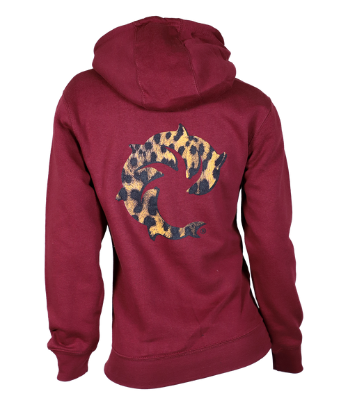 Cheetah Baby Ladies Zip Up Hooded Sweatshirt - Wave Riding Vehicles