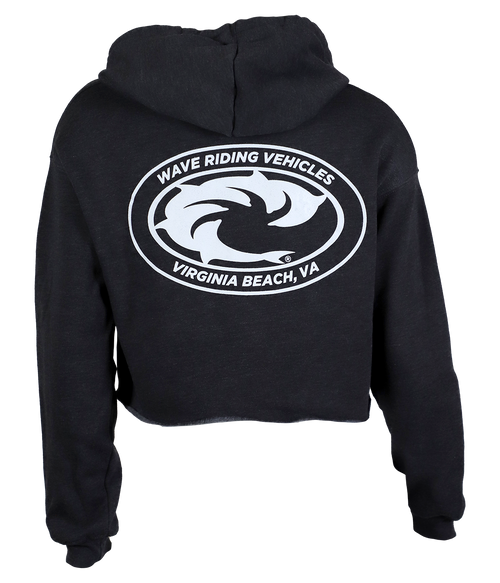 EOP VB Ladies Crop P/O Hooded Sweatshirt - Wave Riding Vehicles