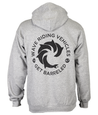 Get Barreled Zip Hooded Sweatshirt - Wave Riding Vehicles