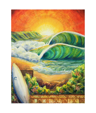 'Greenroom Dream' Art Print - Wave Riding Vehicles