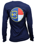 NC Flag Ladies L/S T-Shirt - Wave Riding Vehicles