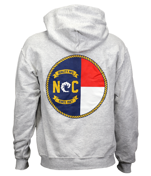 NC Flag P/O Hooded Sweatshirt - Wave Riding Vehicles