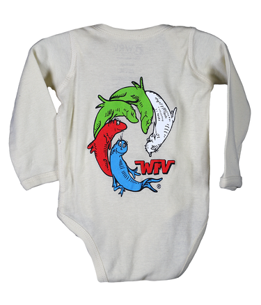 One Fish Two Fish Infant L/S Onesie - Wave Riding Vehicles