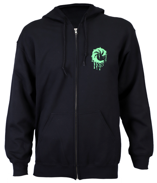 Slime Box Zip Hooded Sweatshirt - Wave Riding Vehicles