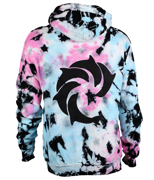 Solid Tie Dye P/O Hooded Sweatshirt - Wave Riding Vehicles