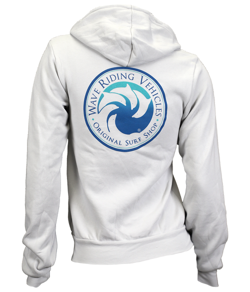 The Shop Ladies Zip Hooded Sweatshirt - Wave Riding Vehicles