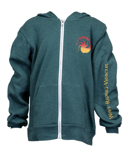 The Shop Youth Zip Hooded Sweatshirt - Wave Riding Vehicles