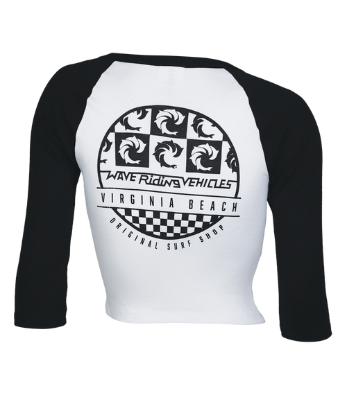 VB Wall Ladies Crop Raglan T-Shirt