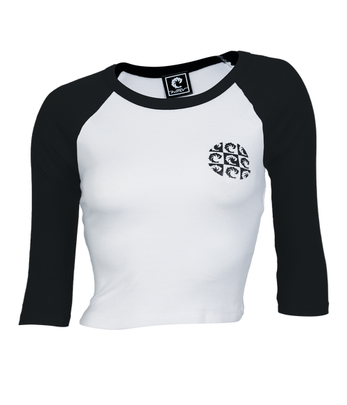 VB Wall Ladies Crop Raglan T-Shirt