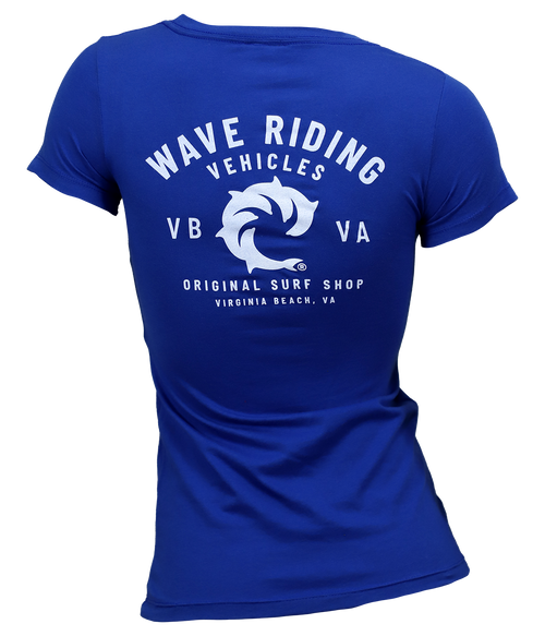 VB Surf Shop Ladies S/S T-Shirt - Wave Riding Vehicles