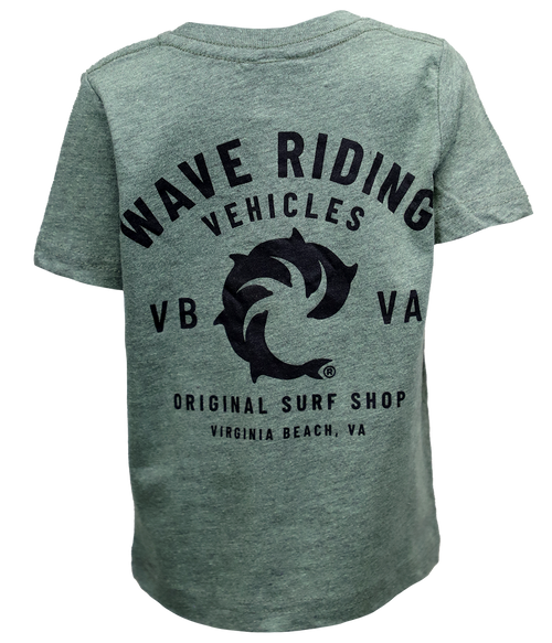 VB Surf Shop Toddler S/S T-Shirt - Wave Riding Vehicles