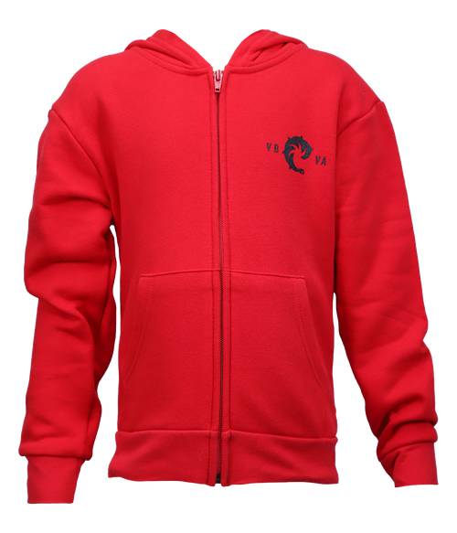 VB Surf Shop Youth Zip Hooded Sweatshirt - Wave Riding Vehicles