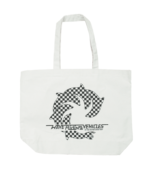 Checker Tote Bag - Wave Riding Vehicles