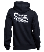 Checker Wave Ladies P/O Hooded Sweatshirt - Wave Riding Vehicles