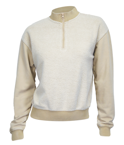 Emma Ladies Half Zip Sweatshirt