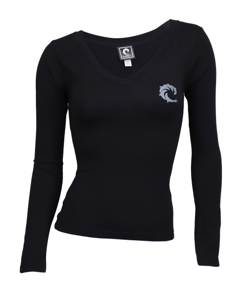 Solid Ladies L/S T-Shirt - Wave Riding Vehicles