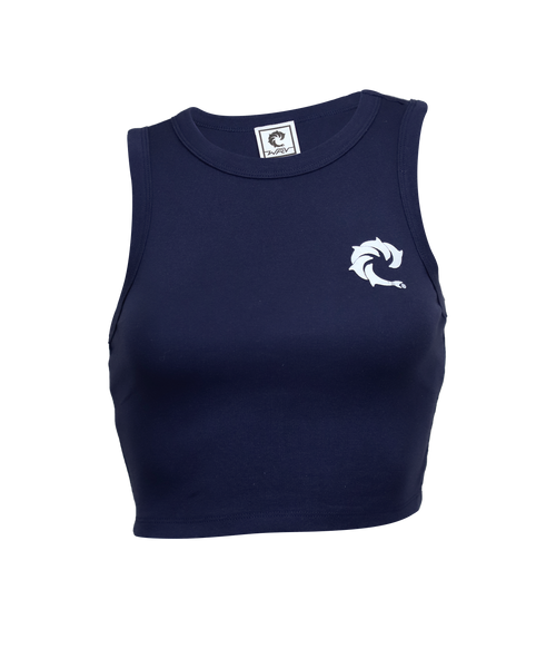 Solid Ladies Crop Tank Top - Wave Riding Vehicles