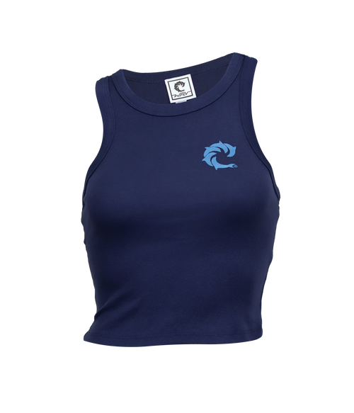 Solid Ladies Crop Tank Top - Wave Riding Vehicles