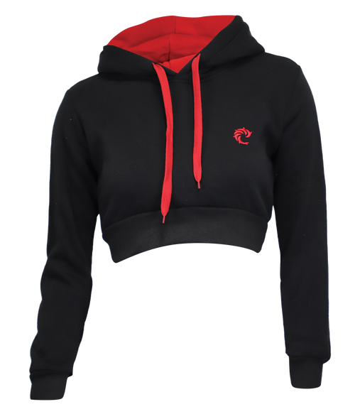 Macey Ladies Crop P/O Hooded Sweatshirt