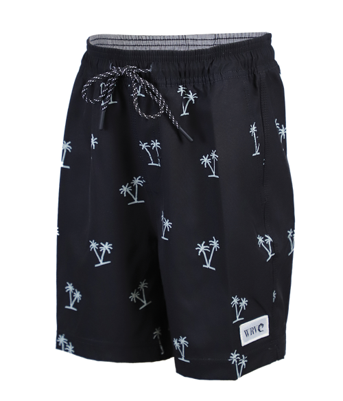 Palm Tree Youth Volley Shorts - Wave Riding Vehicles