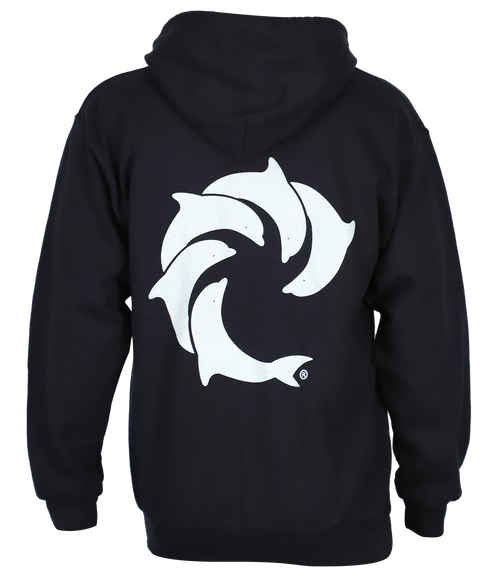 Solid Zip Hooded Sweatshirt - Wave Riding Vehicles