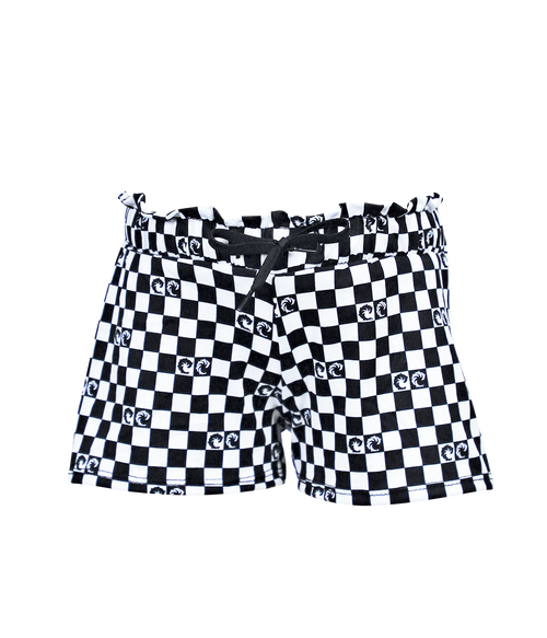 Girls Checker Shorts - Wave Riding Vehicles