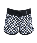 Girls Checker Swim Short - Wave Riding Vehicles