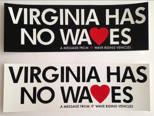 VA Has No Waves Decal - Wave Riding Vehicles